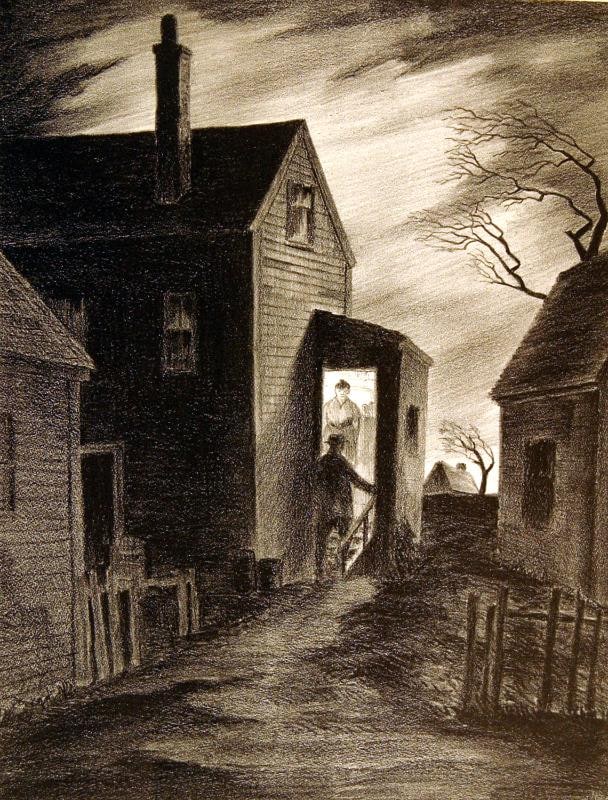 Just a Crooked House at Twilight- Provincetown