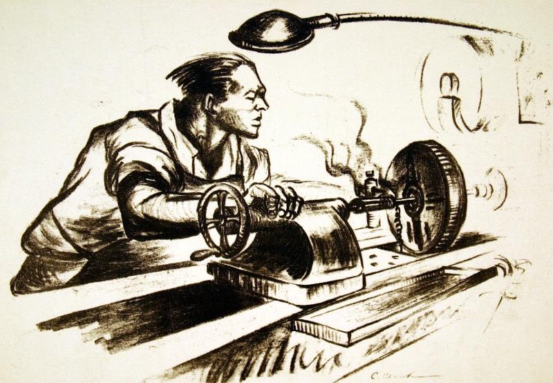 Turning a Machine Gunbarrel