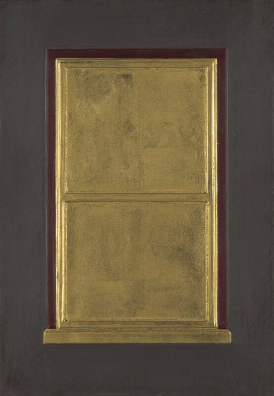Gold Red Window