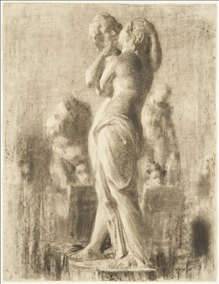 Cast Drawing: Embracing Couple