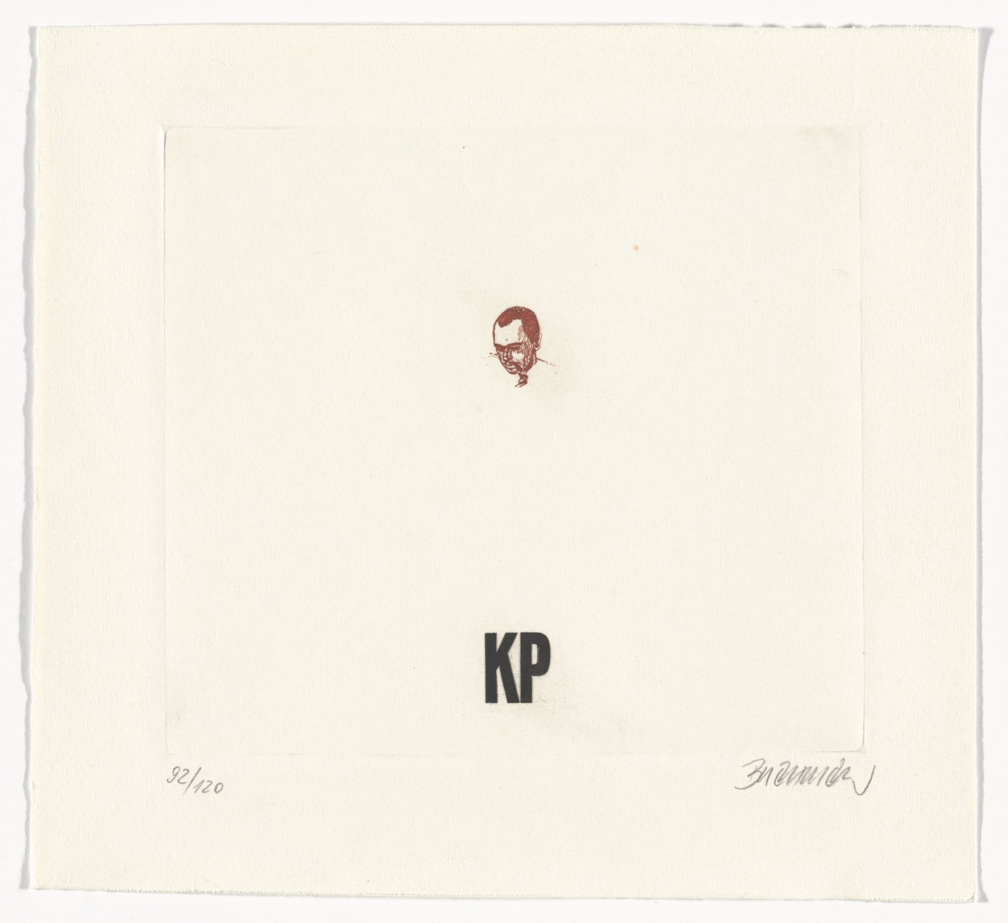 Self Portrait (Selbstbildnis) from Graphics of Capitalist Realism (Grafik des Kapitalistischen Realismus)