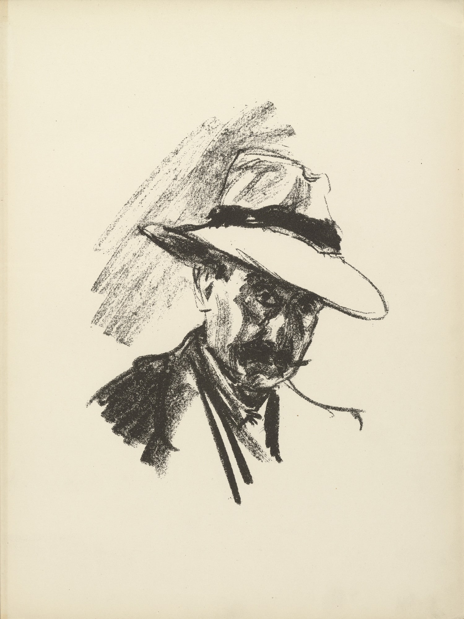 Self-Portrait (Selbstbildnis) (plate 2) from the illustrated book Deutsche Graphiker der Gegenwart (German Printmakers of Our Time)