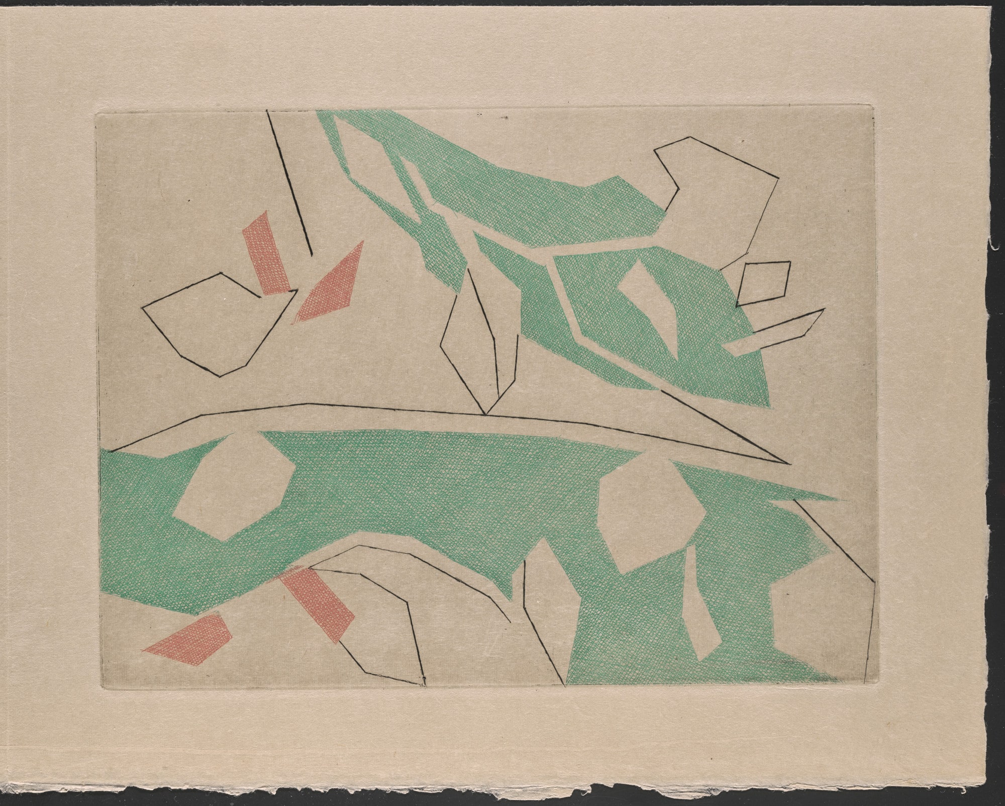 Plate (folio 8) from Hommage à Roger Lacourière