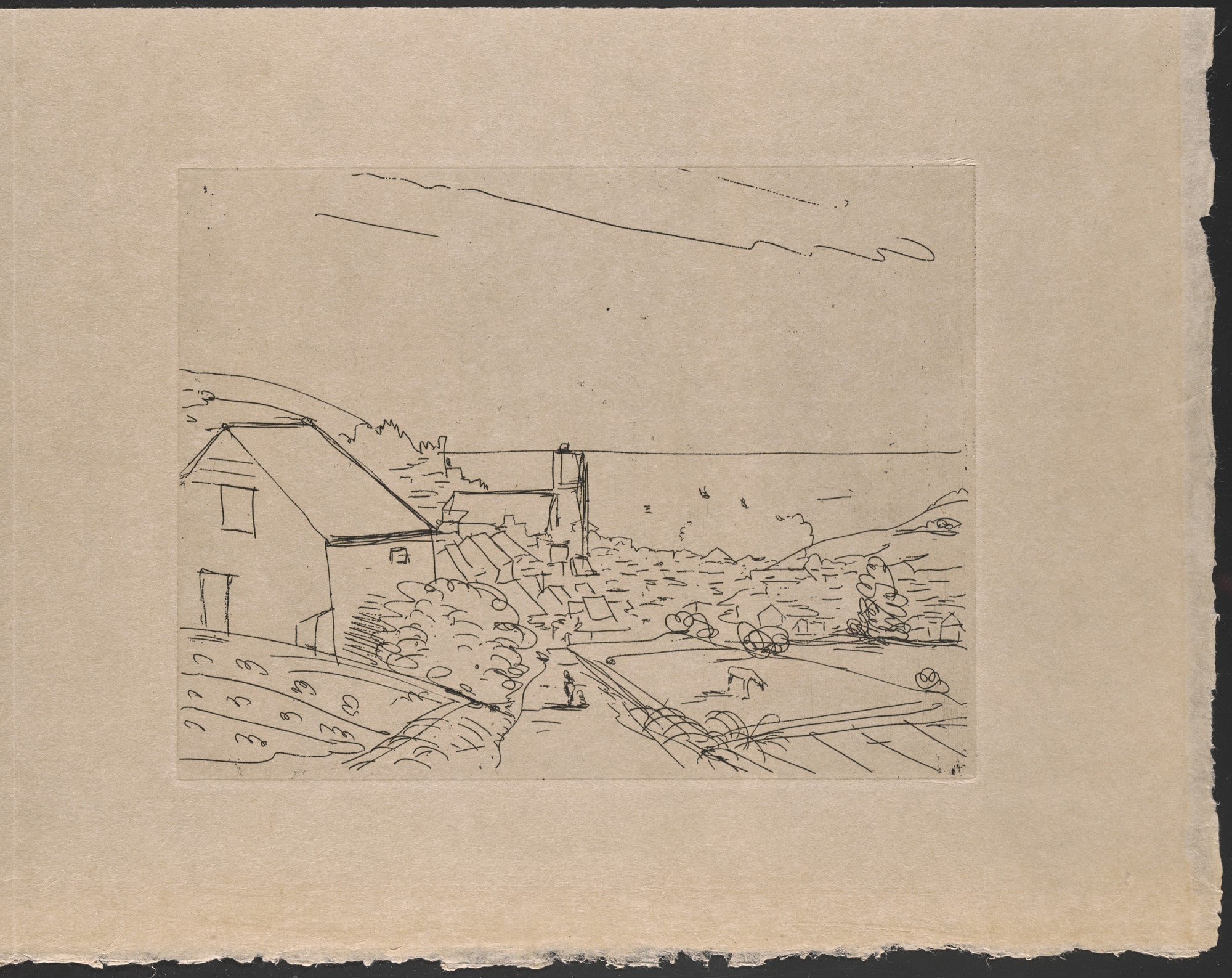 Plate (folio 12) from Hommage à Roger Lacourière