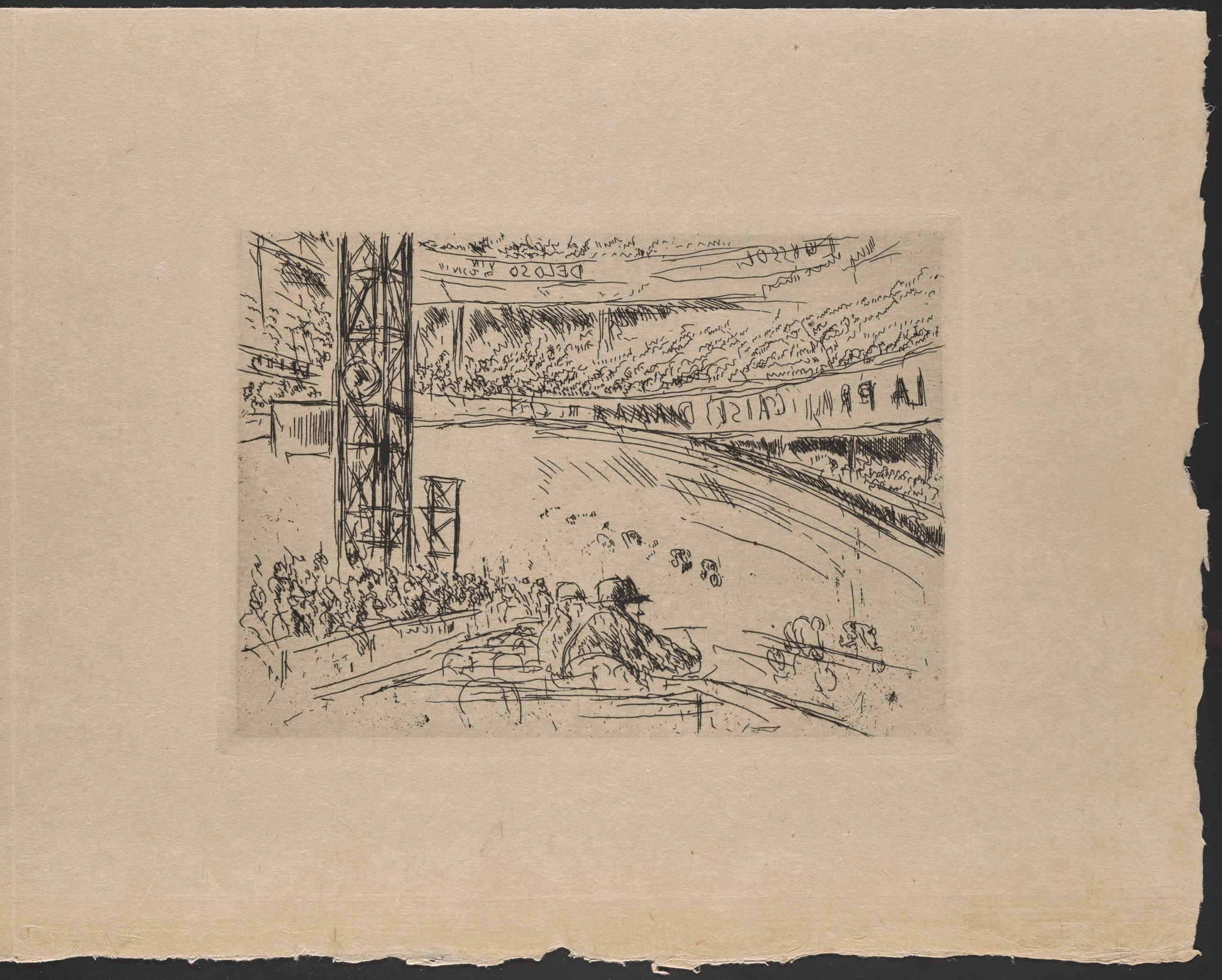 Plate (folio 16) from Hommage à Roger Lacourière