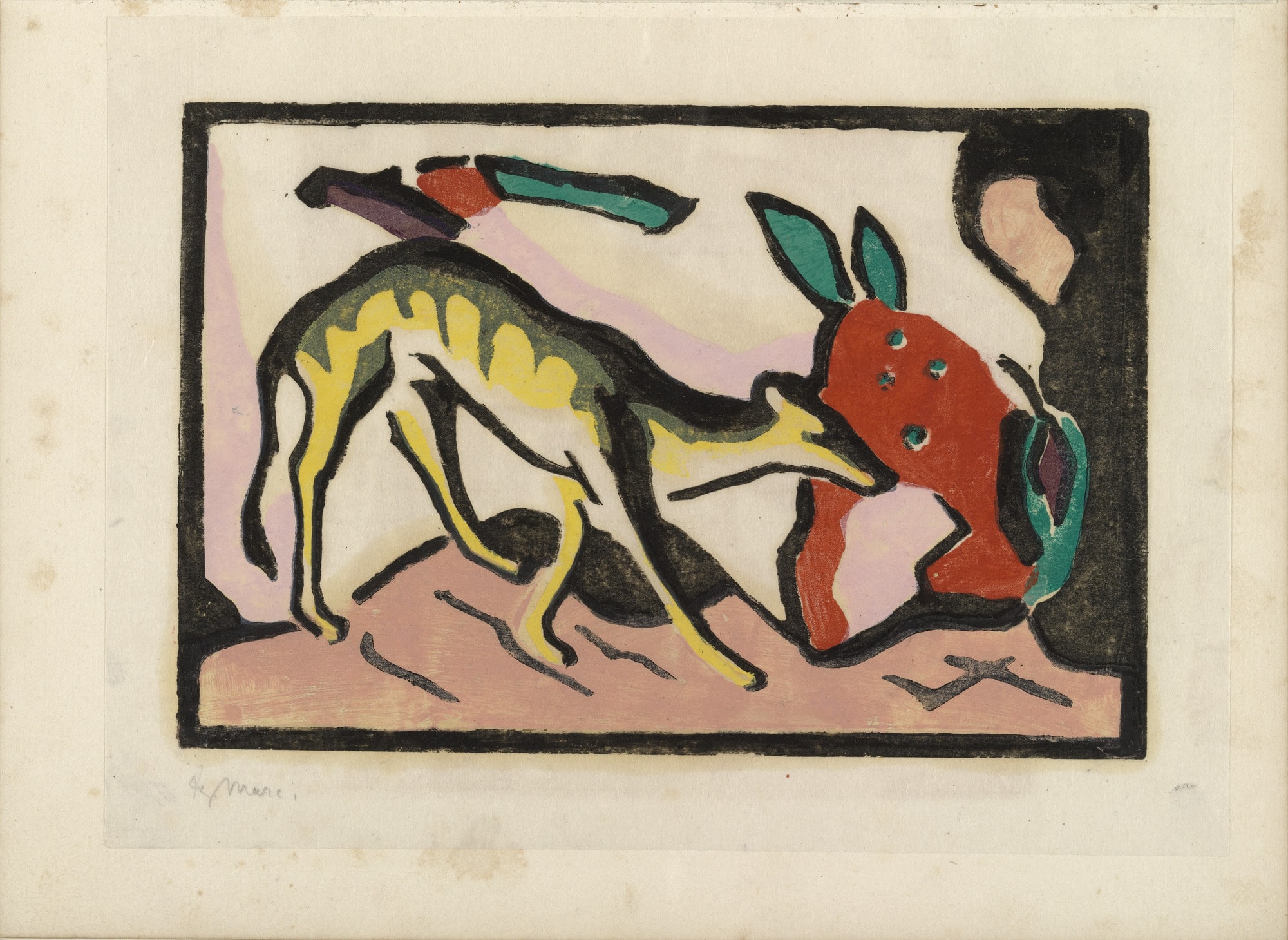 Fantastic Creature (Fabeltier) (plate preceding page 1) from Der Blaue Reiter (The Blue Rider)