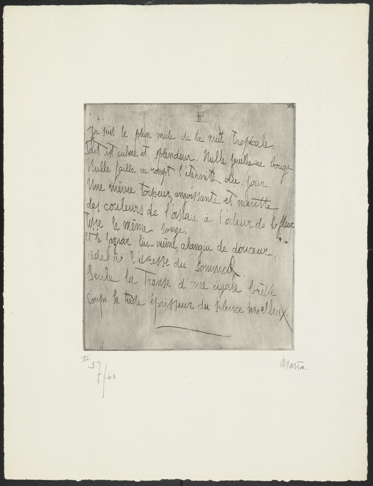 Explanation II (Explication II) from Maria 1946
