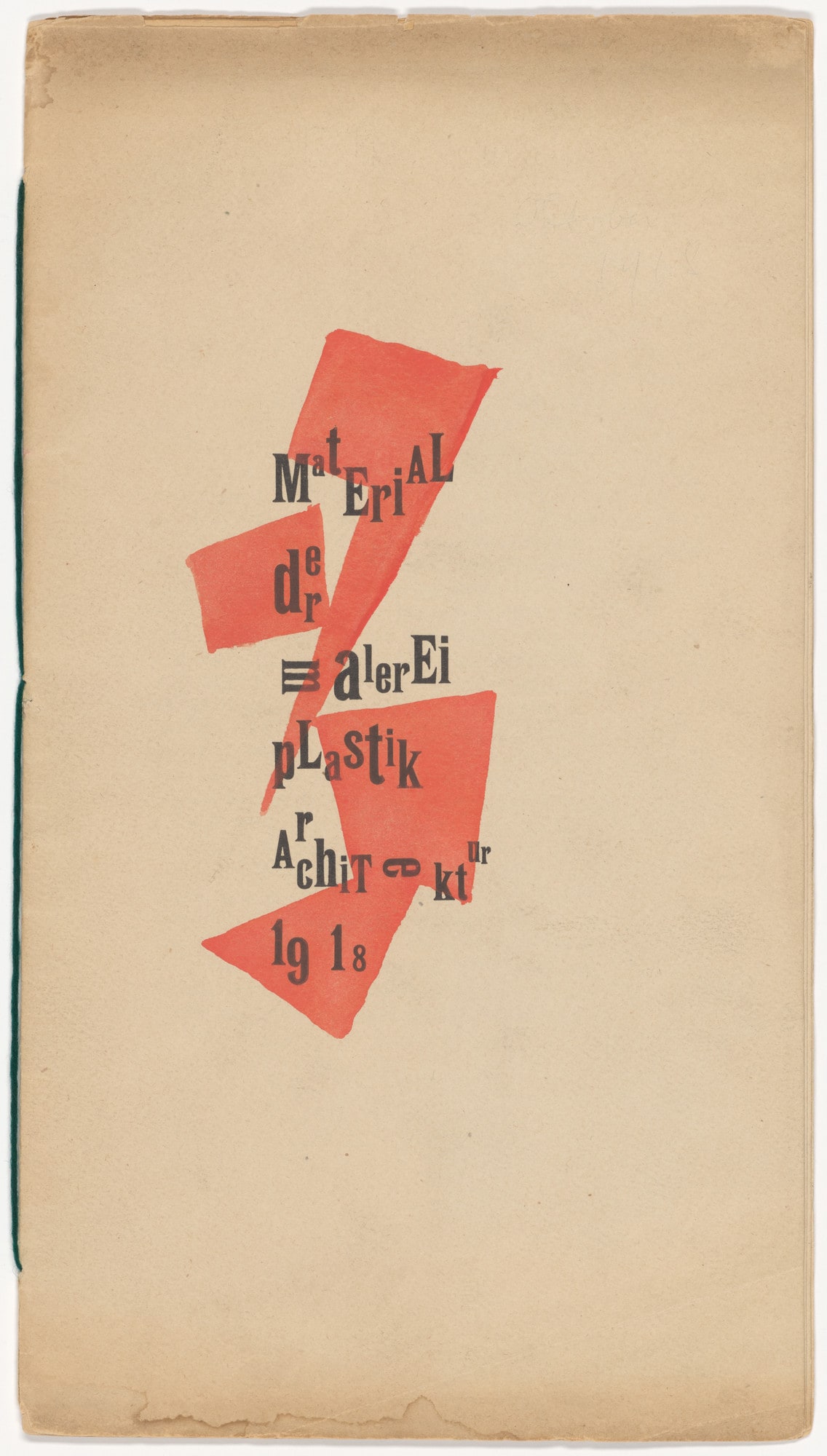 Front cover from Material der Malerei Plastik Architektur