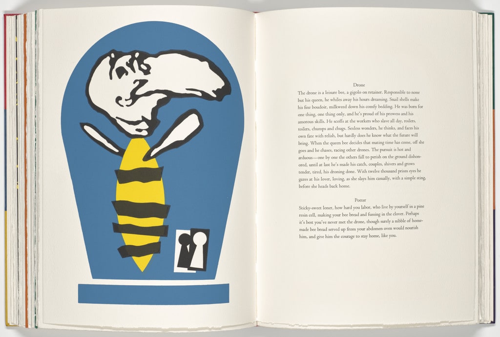 Bee (plate, folio 53 verso) from A Bestiary