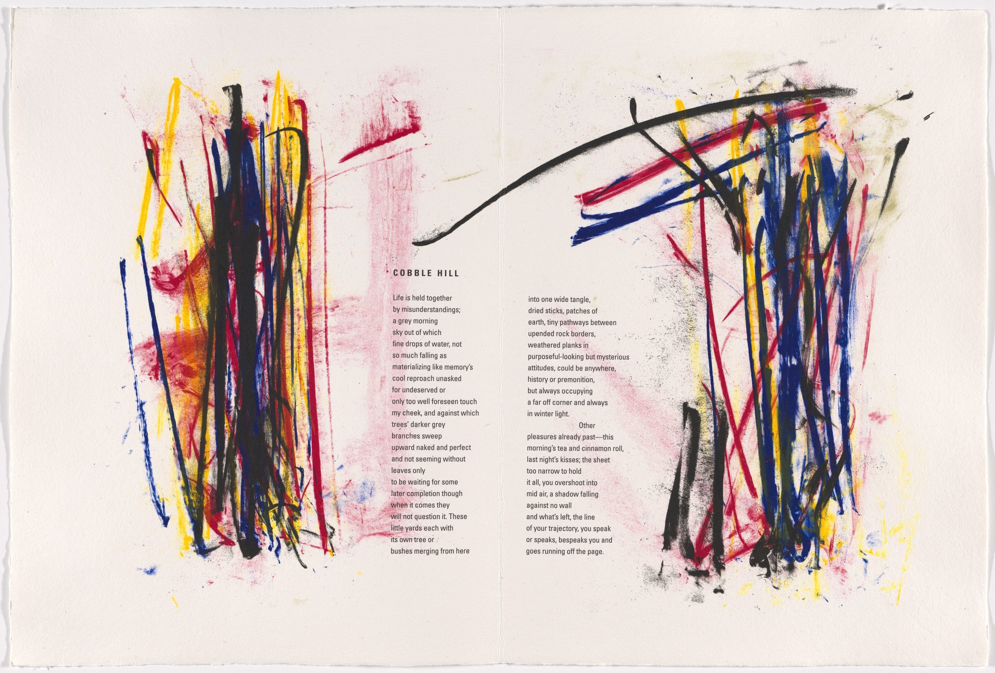 Double page in-text plate (folios 5 verso and 6) from Poems