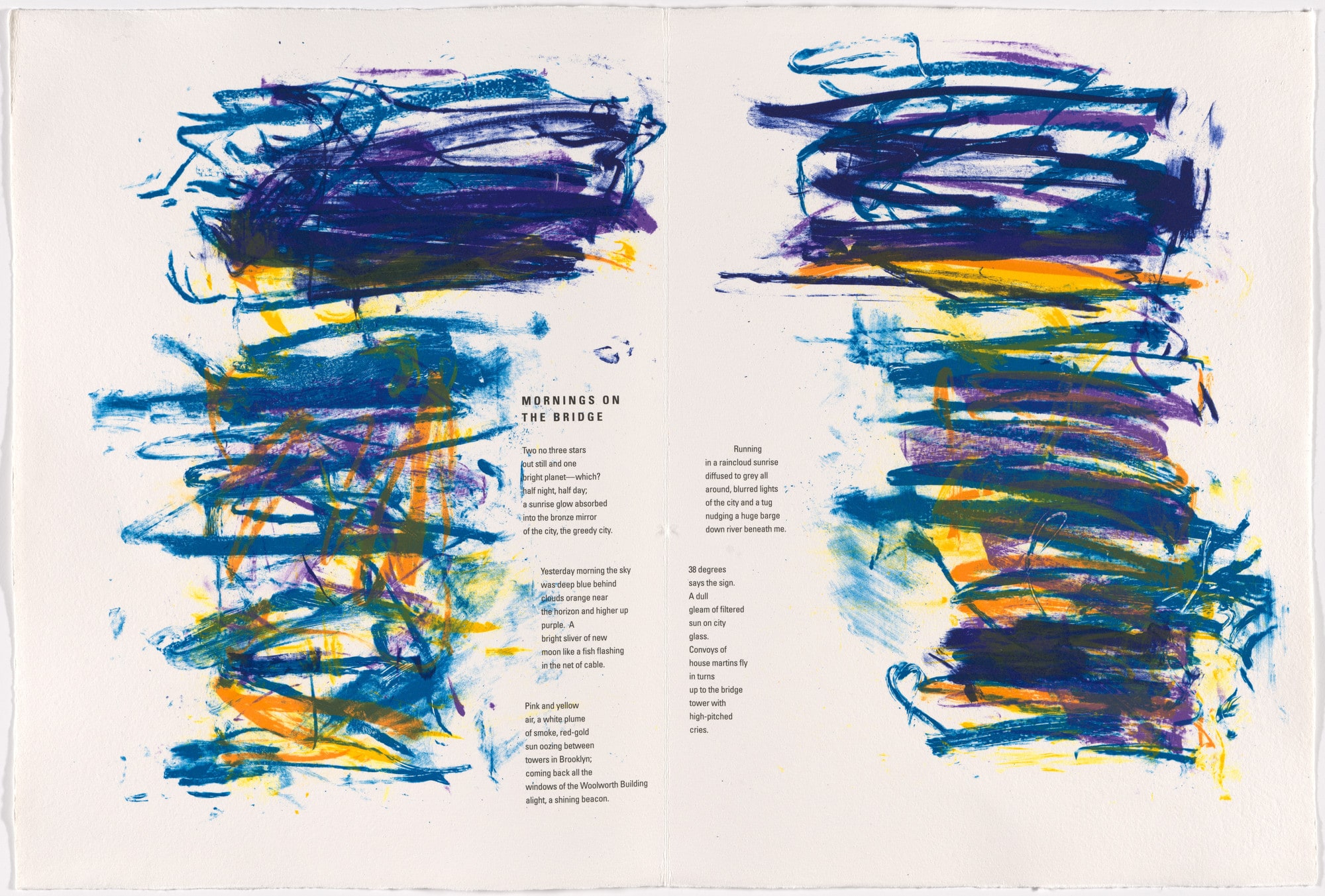 Double page in-text plate (folios 7 verso and 8) from Poems