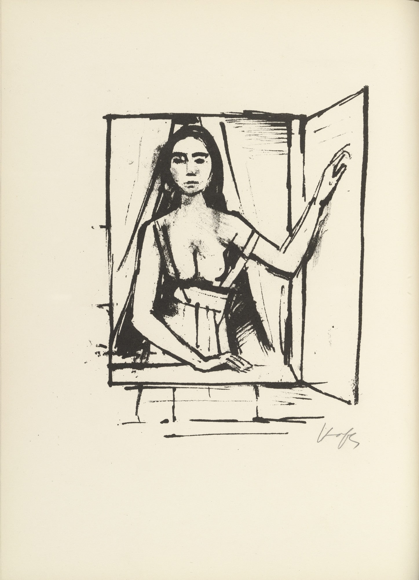 Plate 1 (folio 4 verso) from Liebesgedichte (Love Poems)
