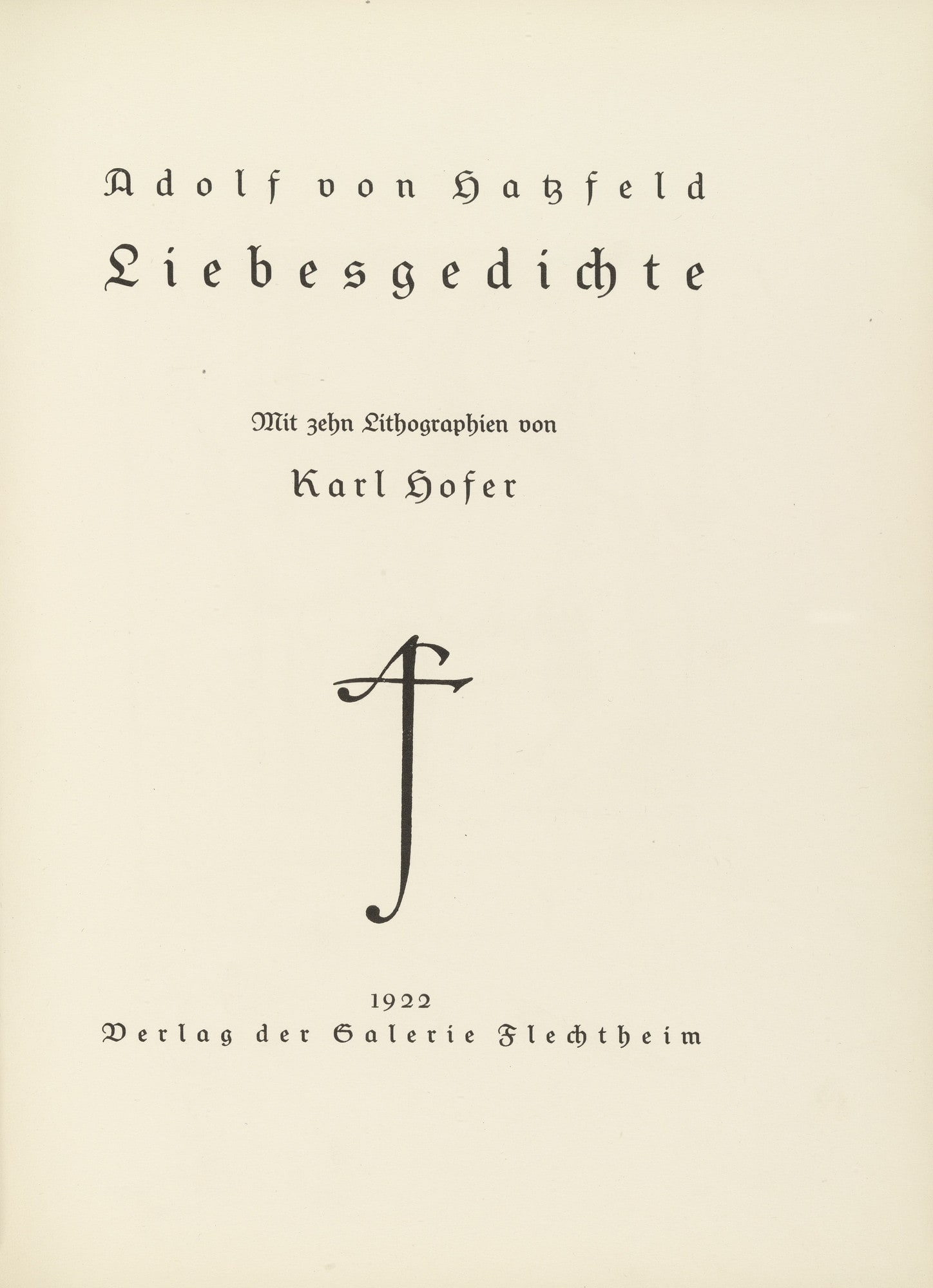 Liebesgedichte (Love Poems)