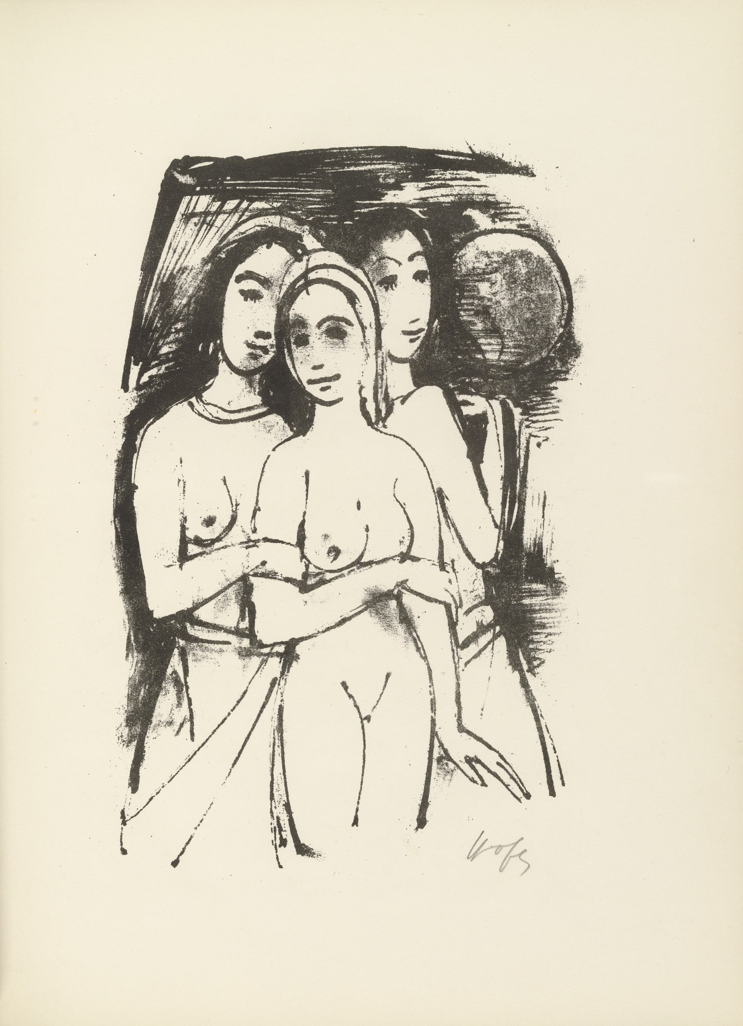 Plate 2 (folio 6) from Liebesgedichte (Love Poems)