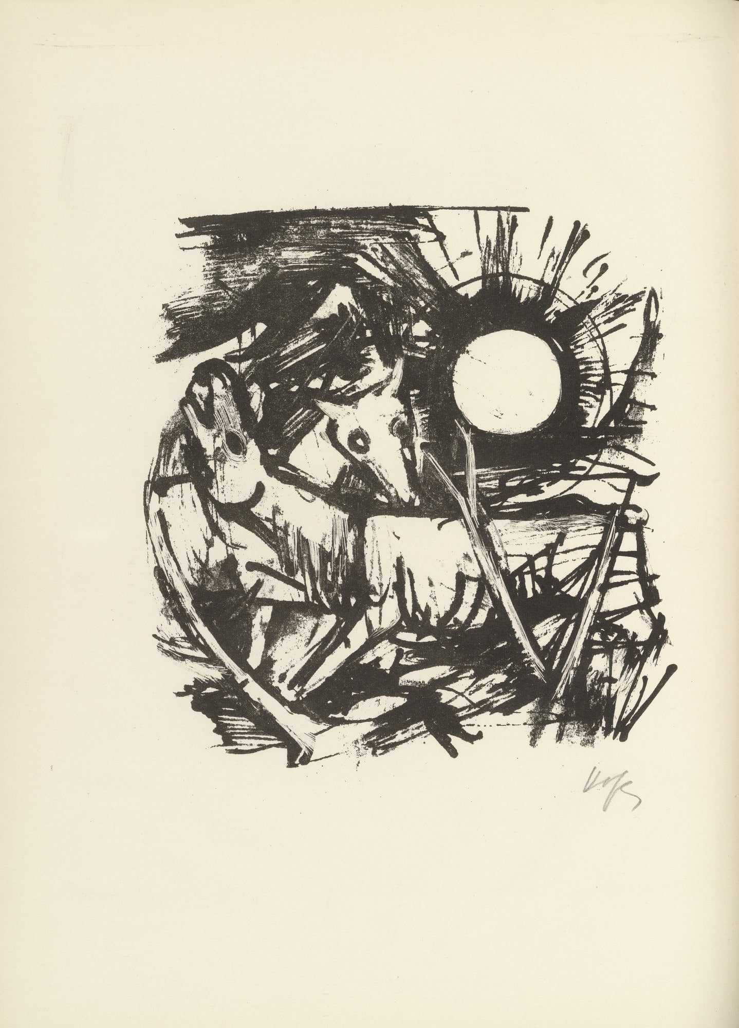 Plate 3 (folio 7 verso) from Liebesgedichte (Love Poems)