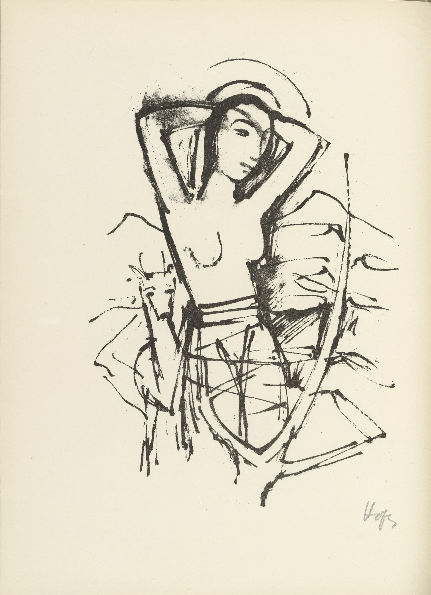 Plate 5 (folio 11 verso) from Liebesgedichte (Love Poems)
