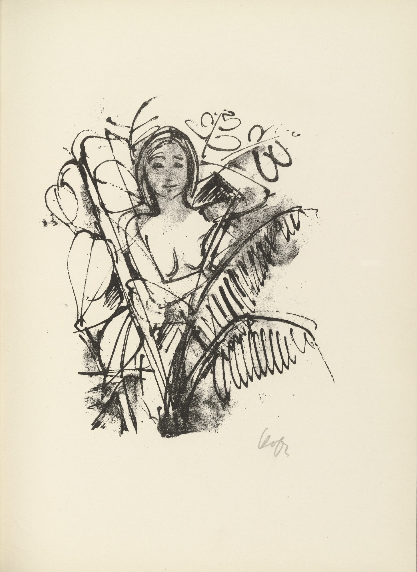 Plate 6 (folio 13) from Liebesgedichte (Love Poems)