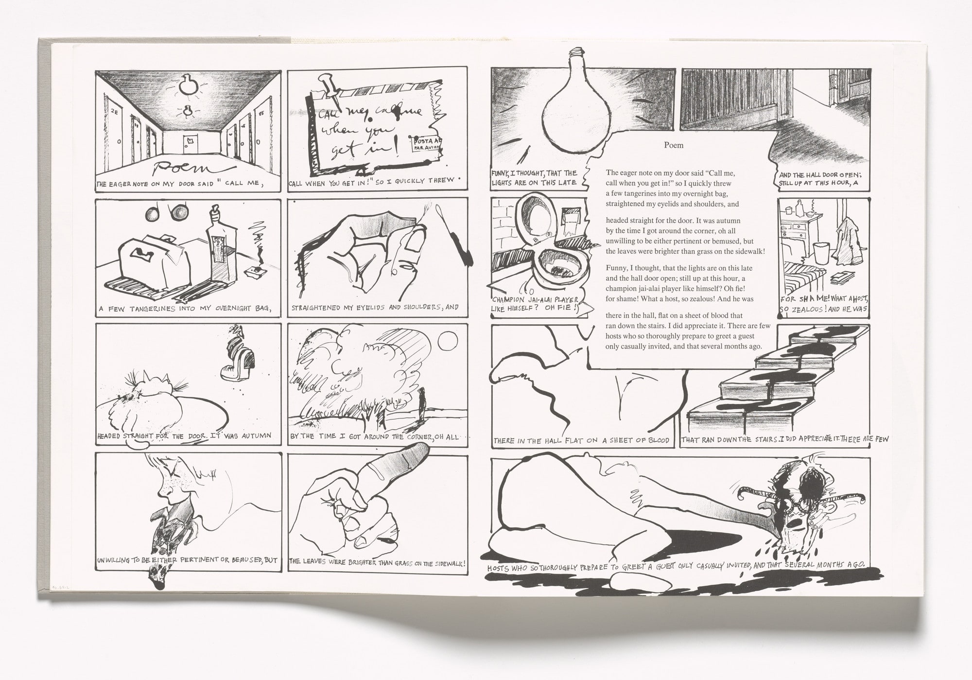 In-text plate (folios 11 verso and 12 recto) from In Memory of My Feelings
