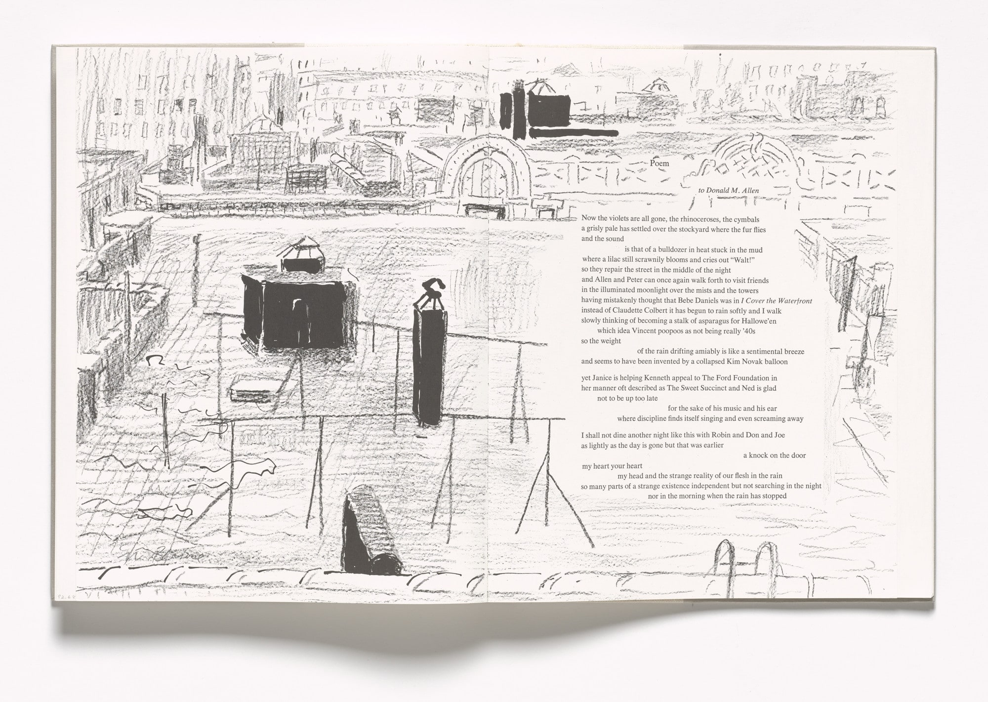 In-text plate (folios 95 verso and 96 recto) from In Memory of My Feelings