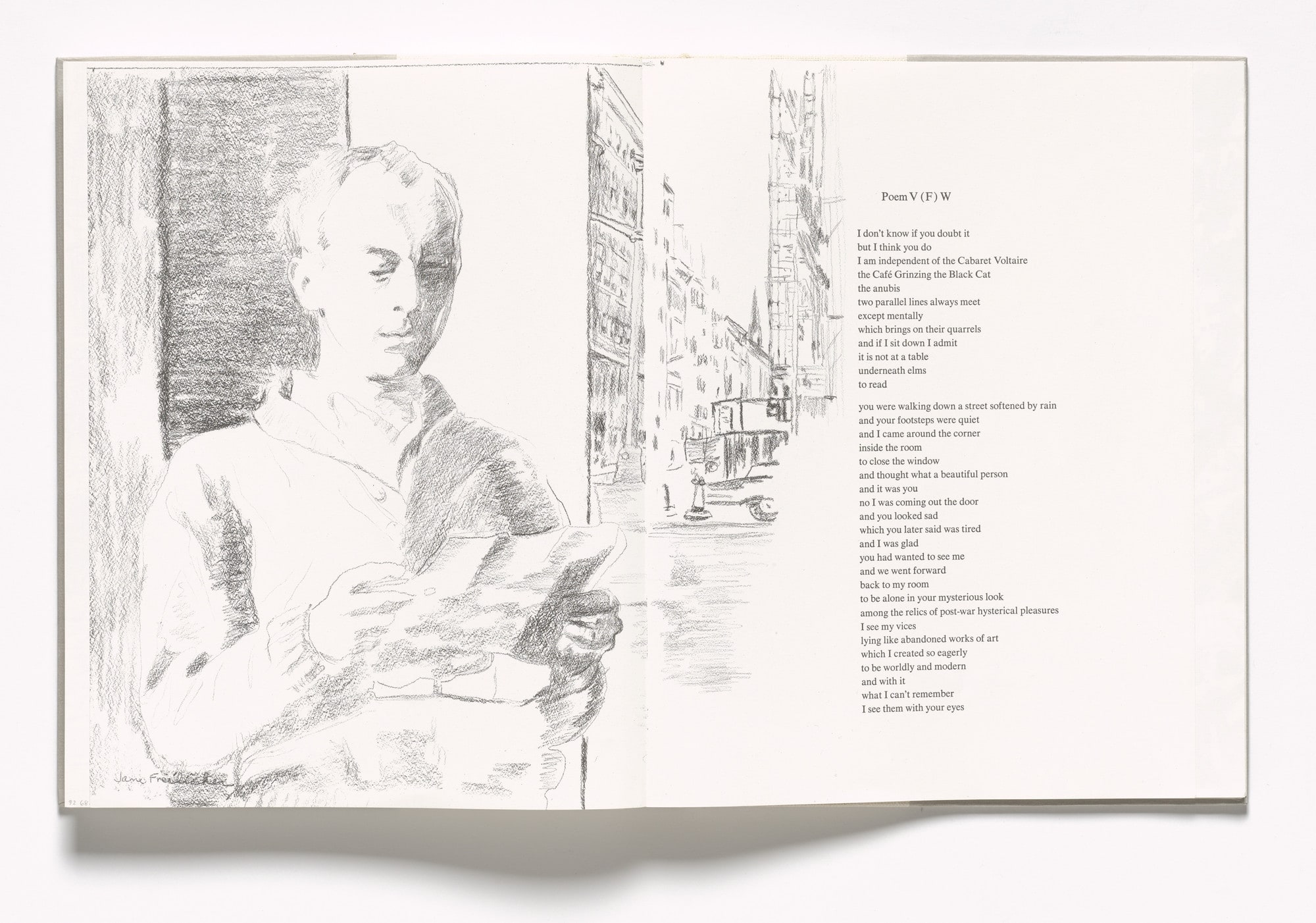 In-text plate (folios 97 verso and 98 recto) from In Memory of My Feelings