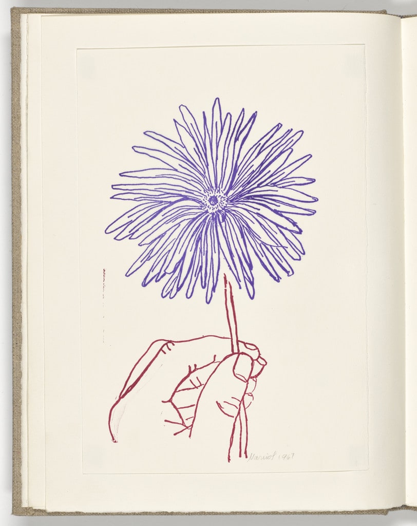 Hand and Flower (folio 4 verso) from Stamped Indelibly