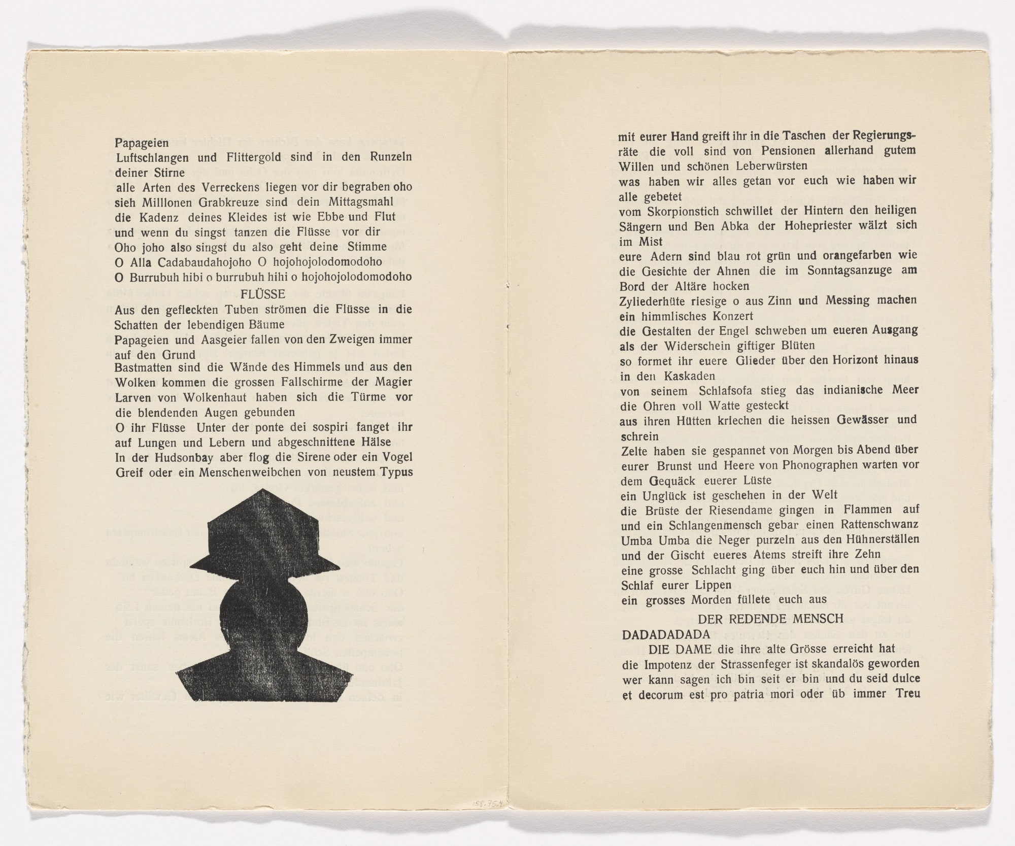 In-text plate (folio 3 verso) from Phantastische Gebete (Fantastic Prayers)