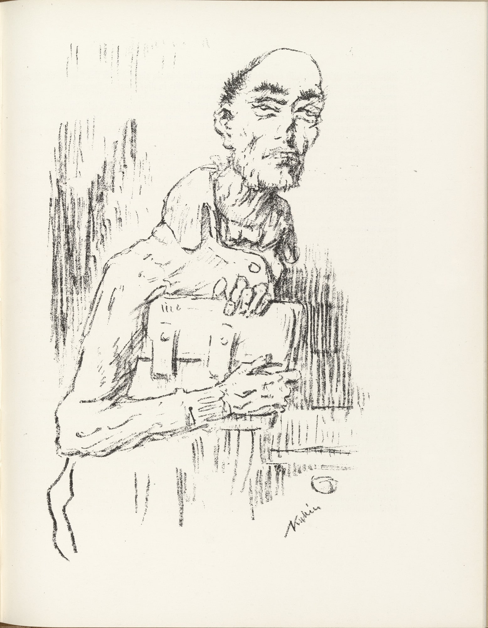 The Small Saver (Der kleine Sparer) (plate, page 83) from the periodical Münchner Blätter für Dichtung und Graphik, no. 6 (June 1919)