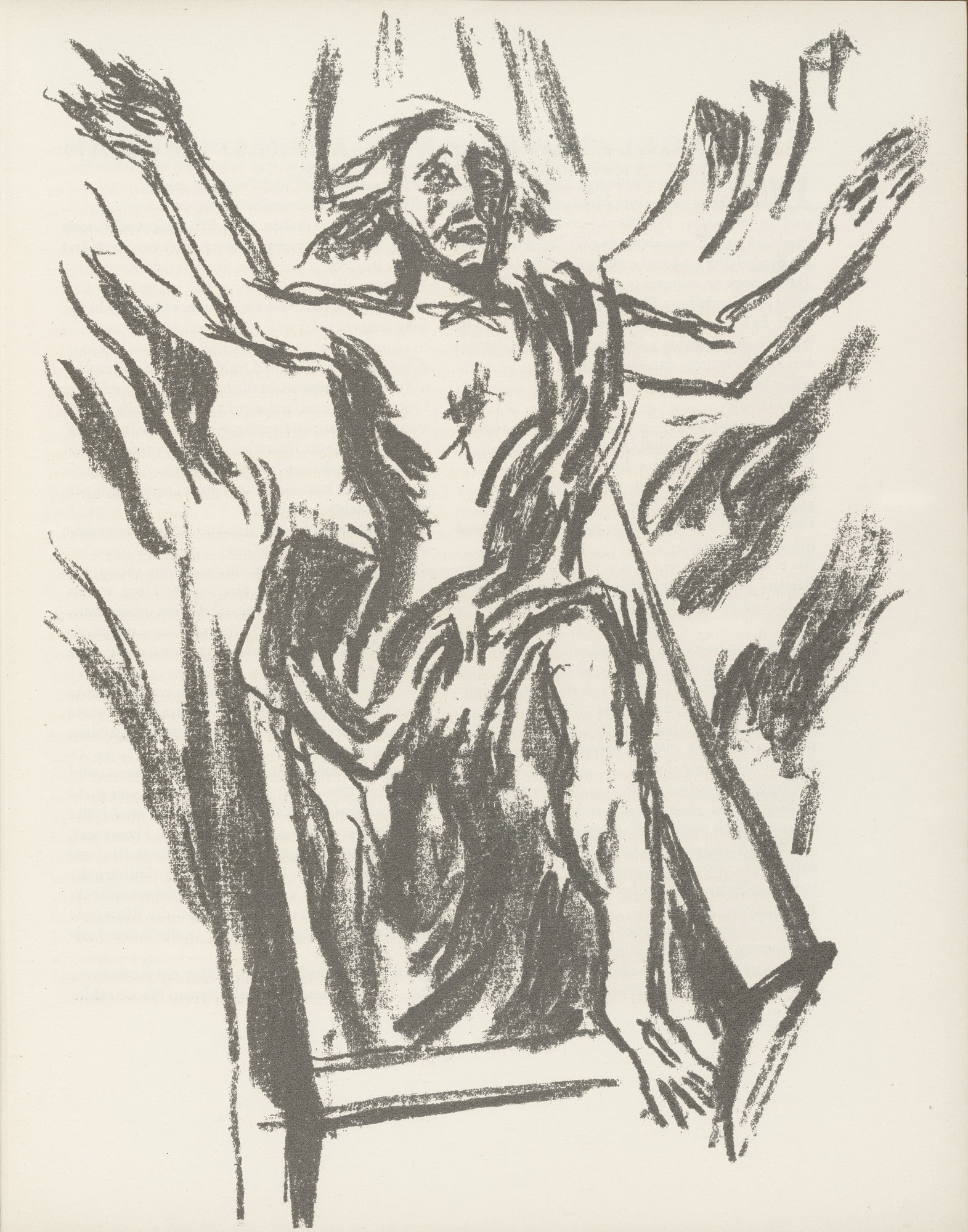 Untitled (plate, page 7) from the periodical Münchner Blätter für Dichtung und Graphik, vol. 1, no. 1 (January 1919)