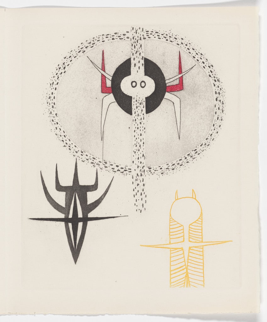 Night (Nuit) (plate, page 19) from Feuilles éparses