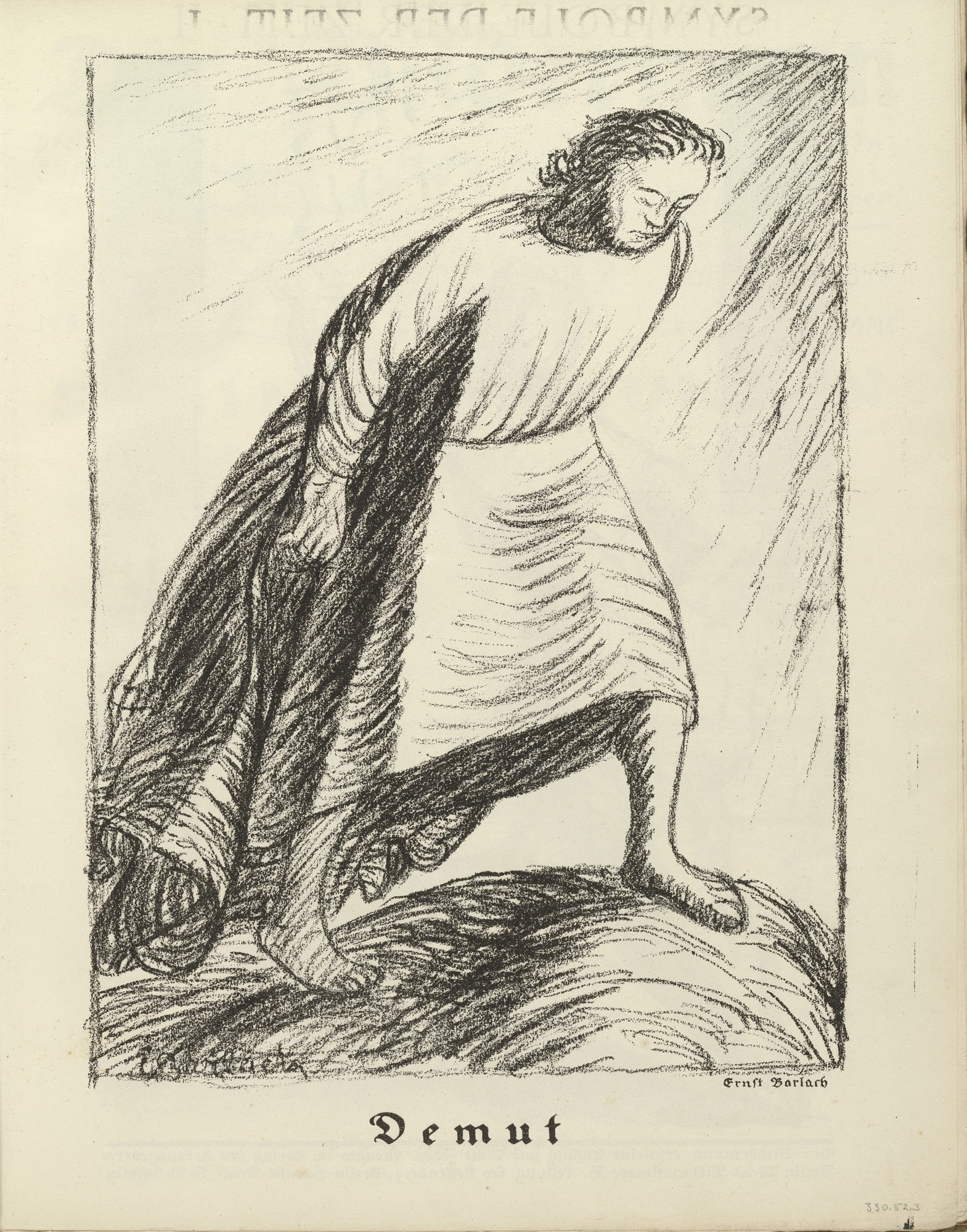 Humility (Demut) (plate, folio 3) from the periodical Der Bildermann, vol. 1, no. 1 (Apr 1916)