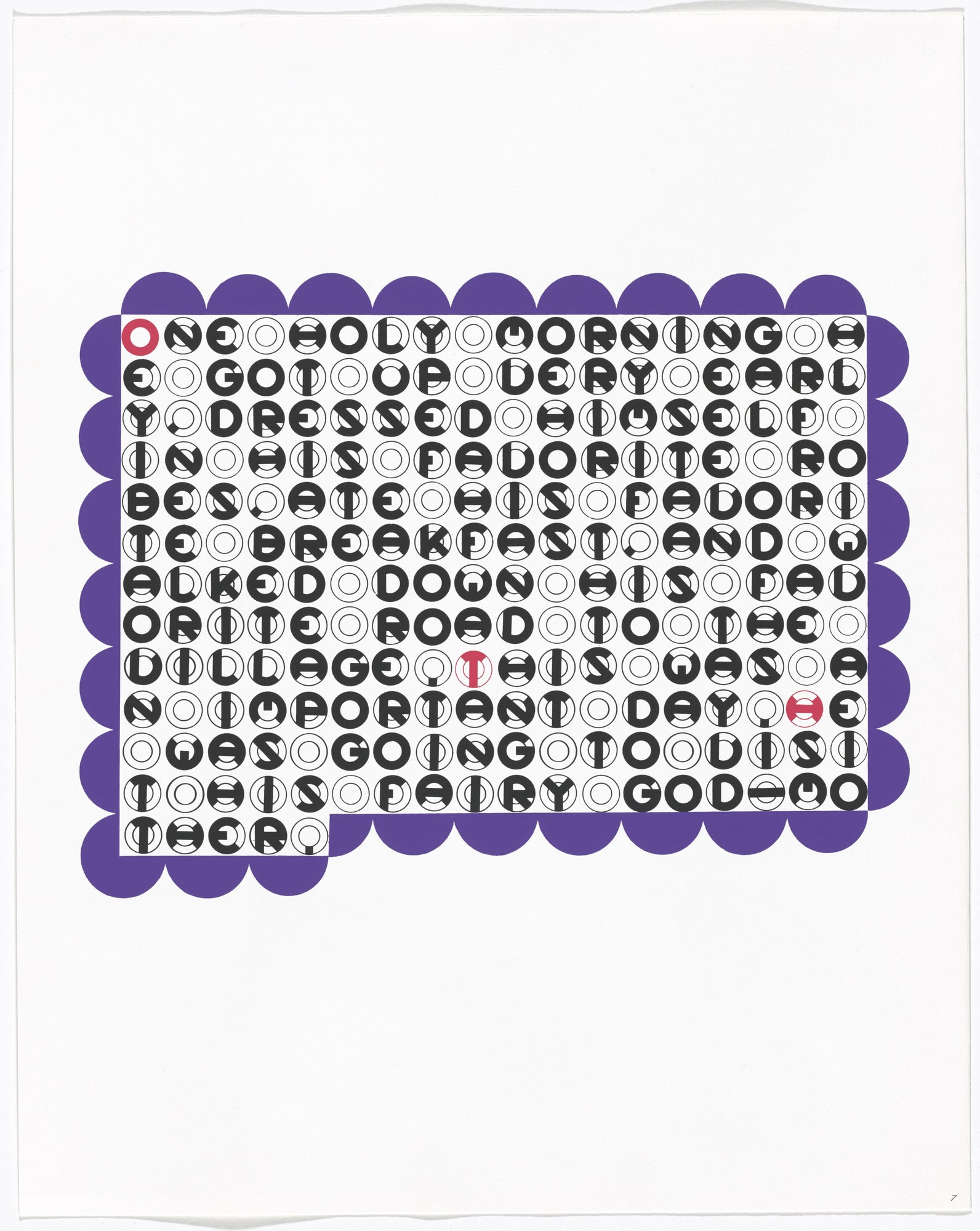 In-text plate and text (folio 15) from DMT 42
