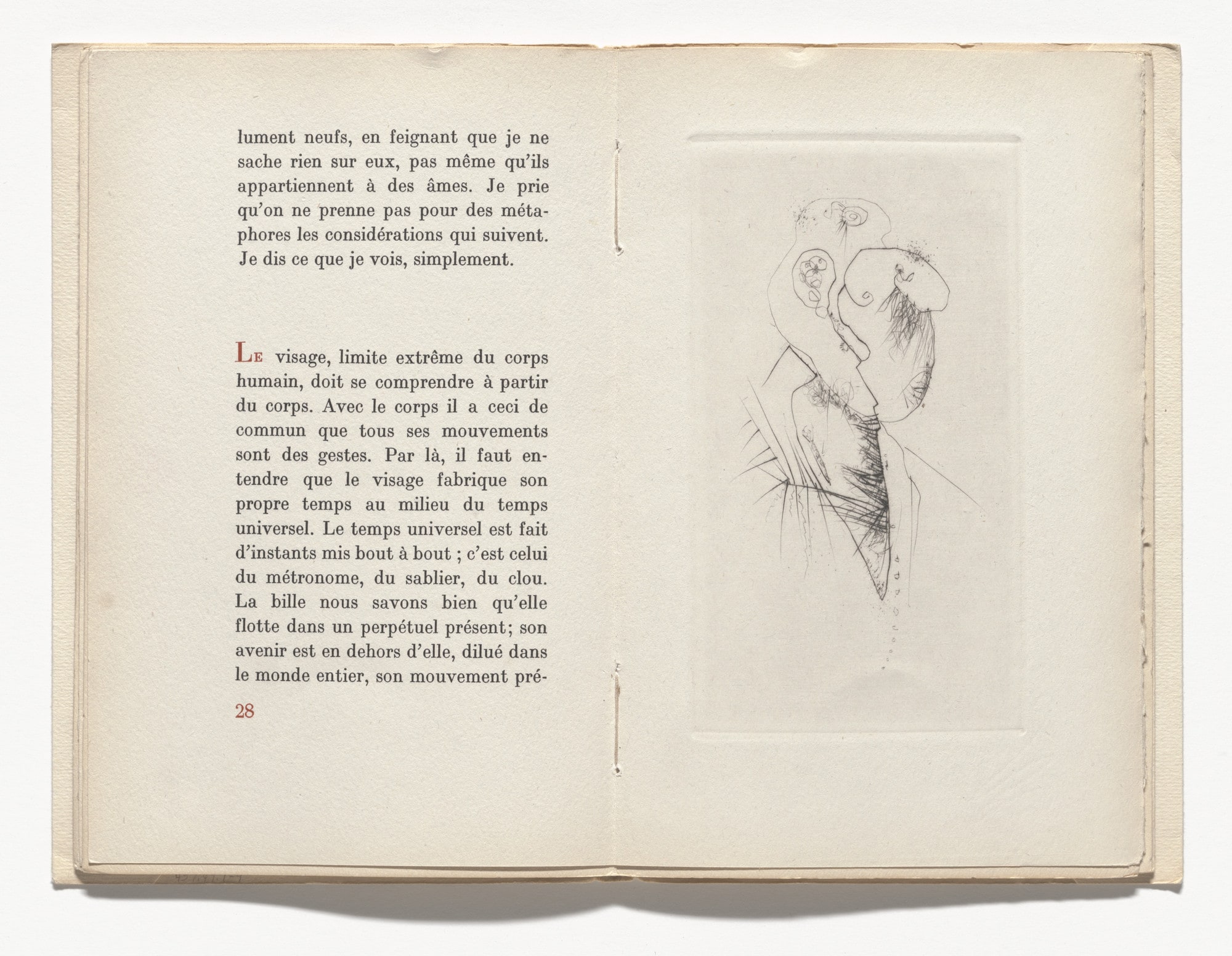 Visage II (plate, page 29) from Visages