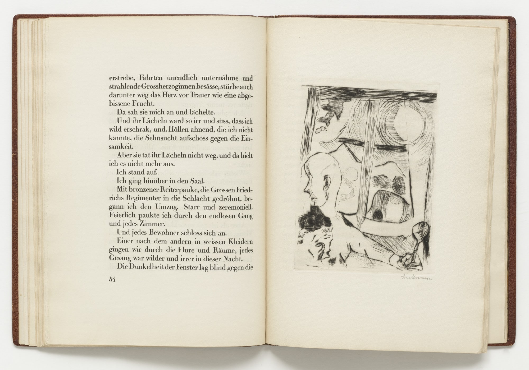 Plate (facing page 54) from Die Fürstin (The Duchess)