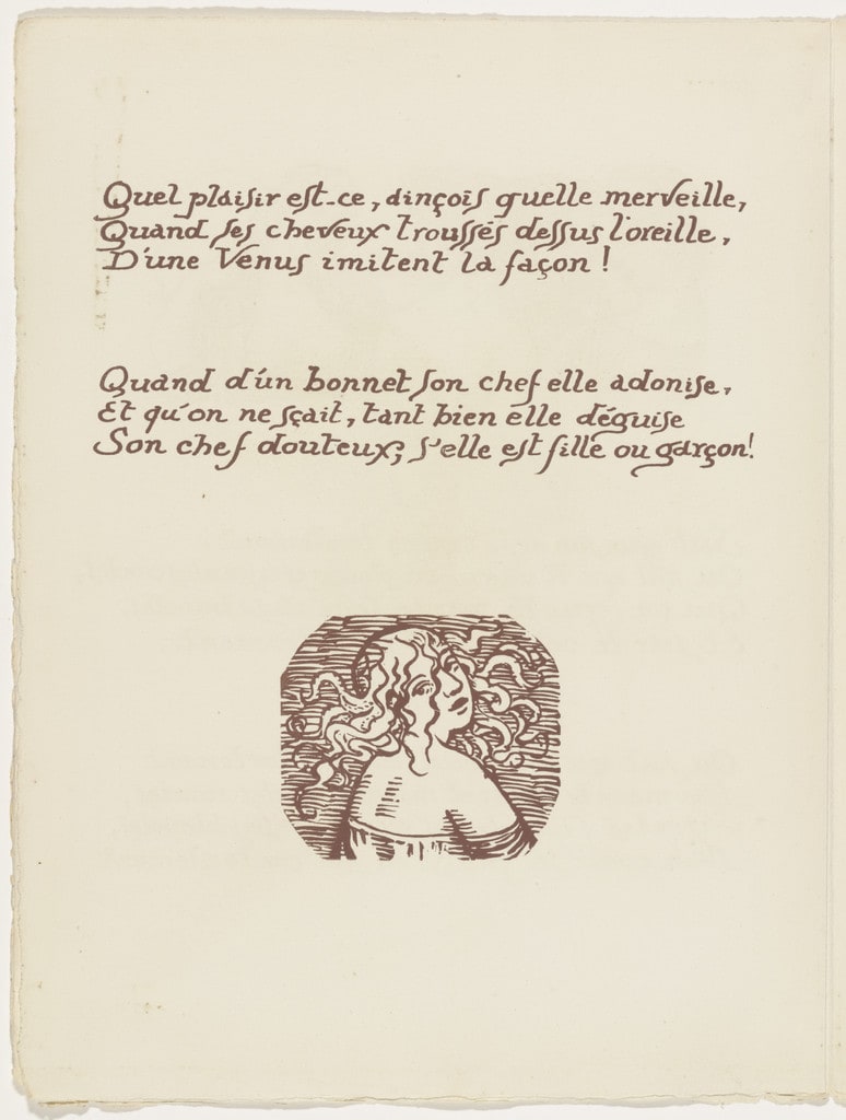 Tailpiece (folio 60 verso) from Les Amours (The Loves)
