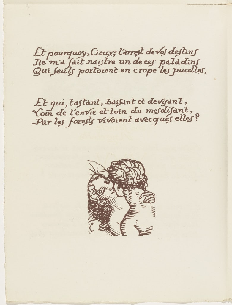 Tailpiece (folio 63 verso) from Les Amours (The Loves)