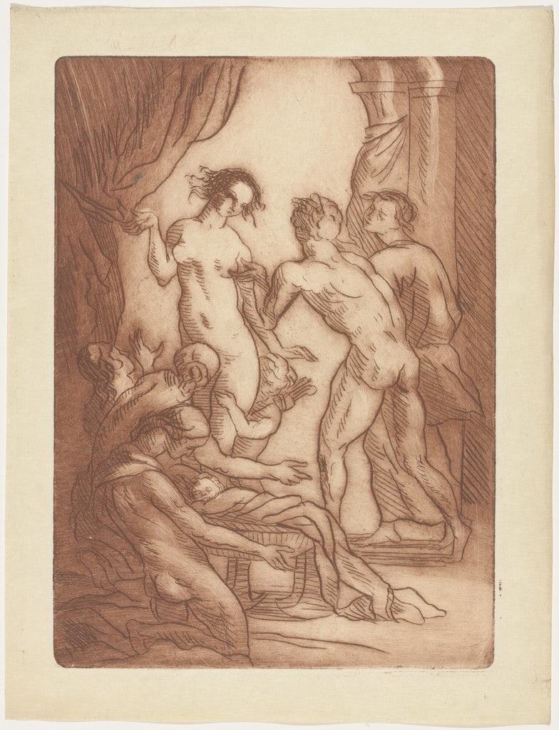 Gifts from the Gods (plate, folio 70) from Les Amours (The Loves)