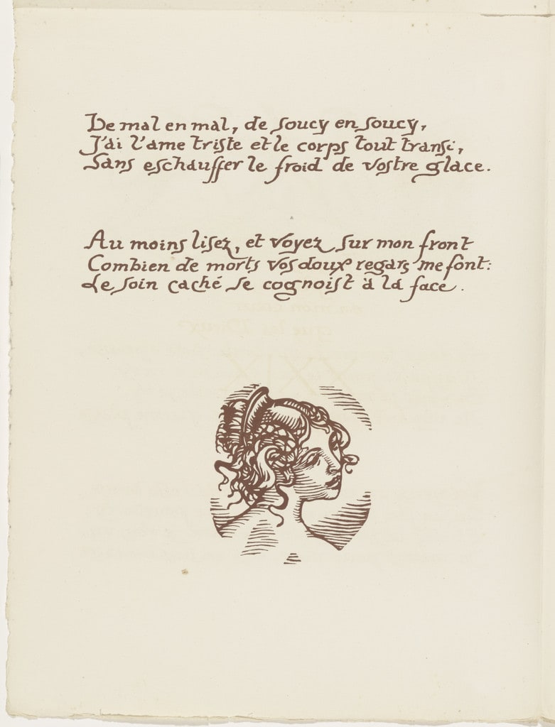 Tailpiece (folio 72 verso) from Les Amours (The Loves)