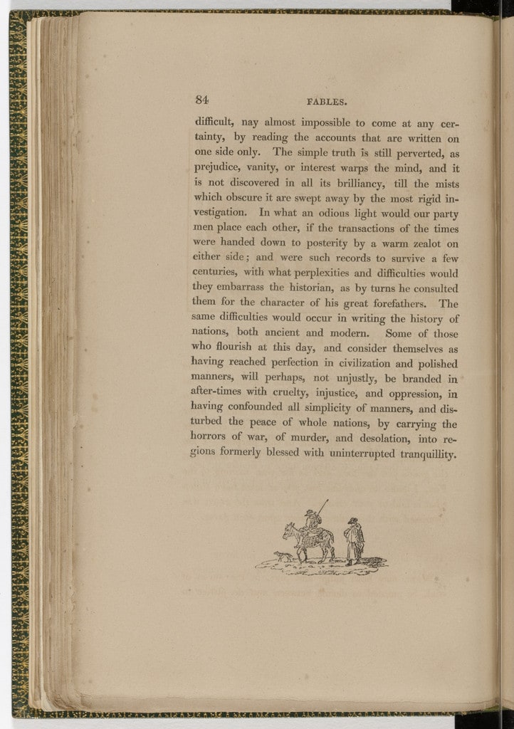 Tailpiece (page 84) from The Fables of Aesop