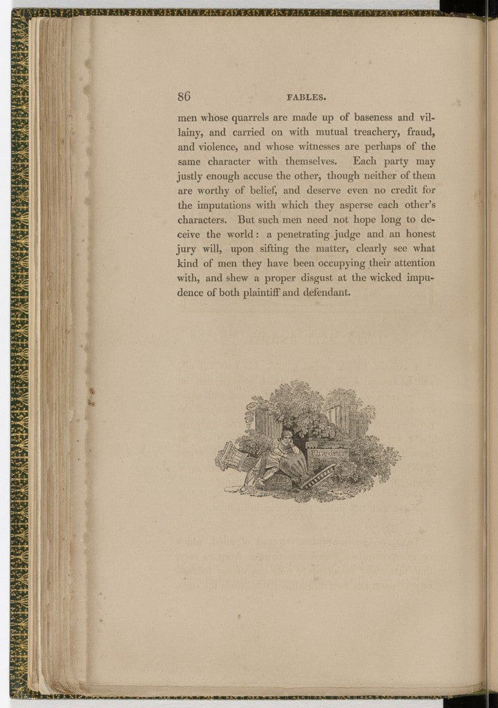 Tailpiece (page 86) from The Fables of Aesop