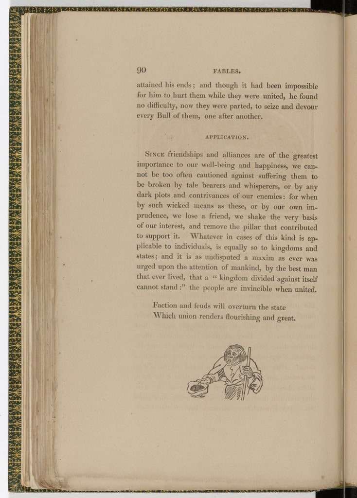 Tailpiece (page 90) from The Fables of Aesop