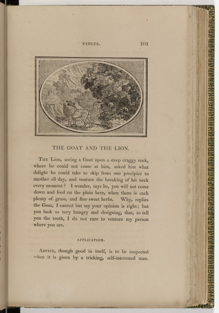 Headpiece (page 101) from The Fables of Aesop