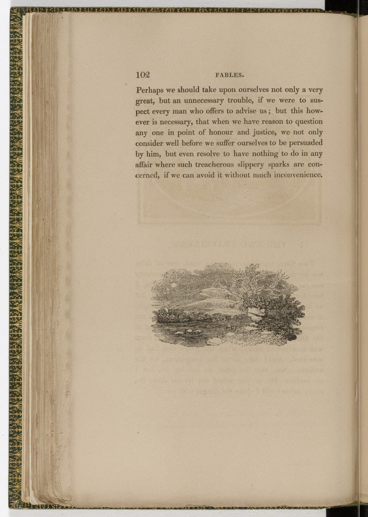 Tailpiece (page 102) from The Fables of Aesop