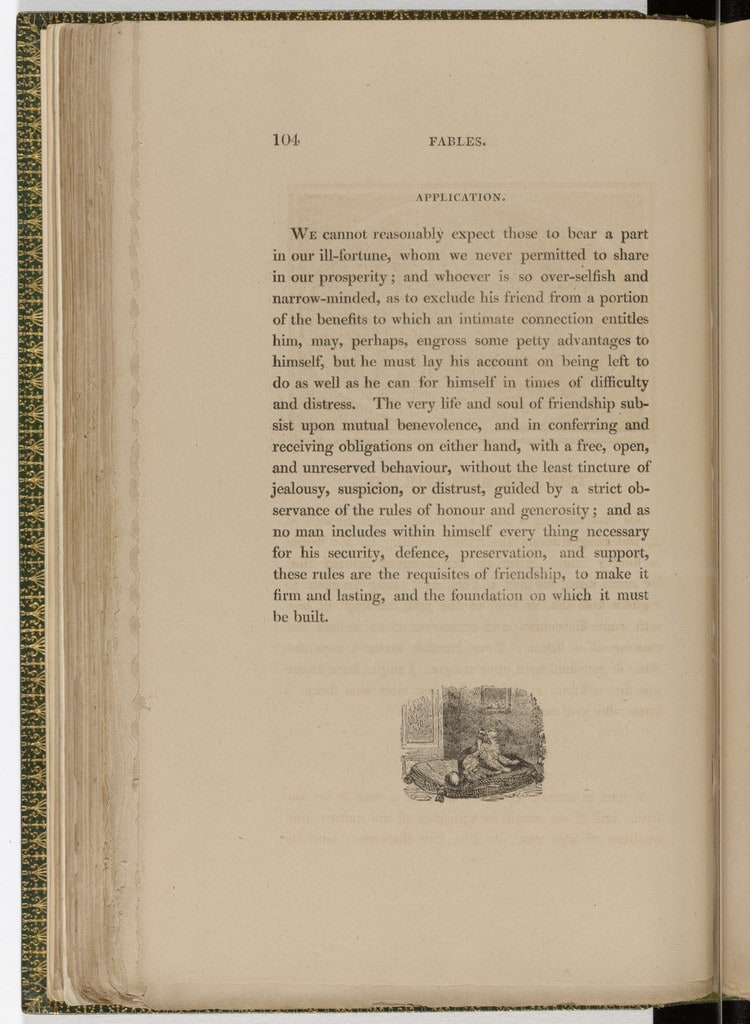 Tailpiece (page 104) from The Fables of Aesop