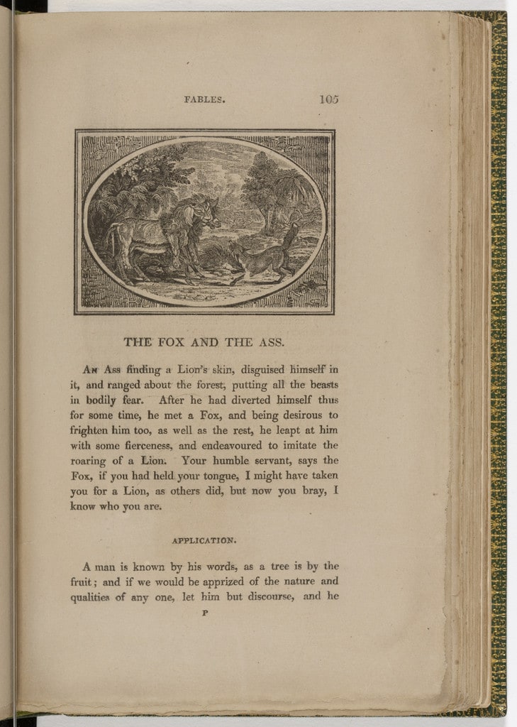 Headpiece (page 105) from The Fables of Aesop