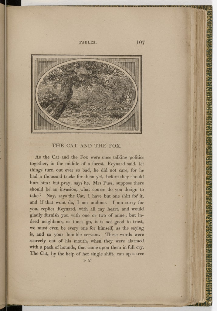 Headpiece (page 107) from The Fables of Aesop
