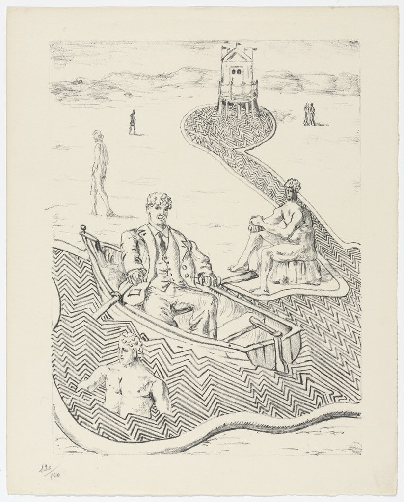 La Fuga Inspiegabile (The Inexplicable Escape) (plate, folio 16) from Mythologie