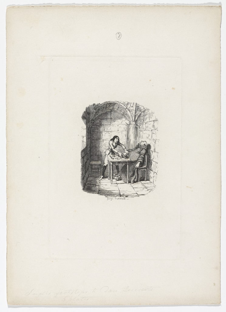 Juanes & the Goose from Rambles in the Footsteps of Don Quixote by Henry D. Inglis