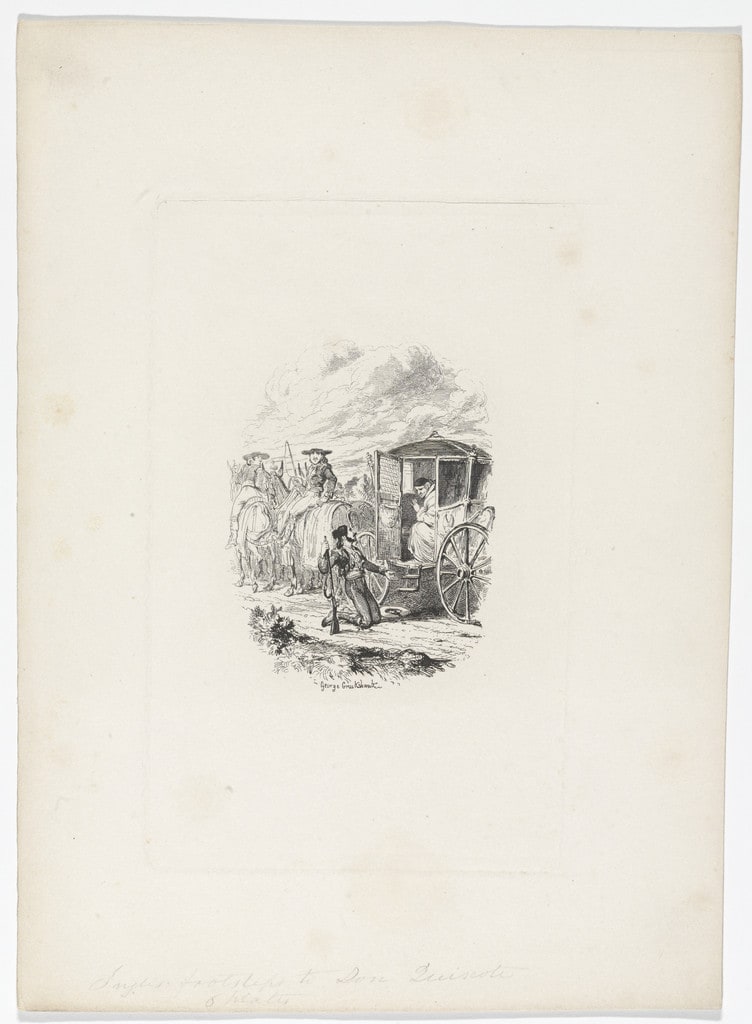 Polinario & the Bishop of Jaen from Rambles in the Footsteps of Don Quixote by Henry D. Inglis