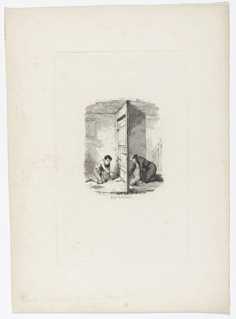 Lazaro Outwitted by the Cura from Rambles in the Footsteps of Don Quixote by Henry D. Inglis