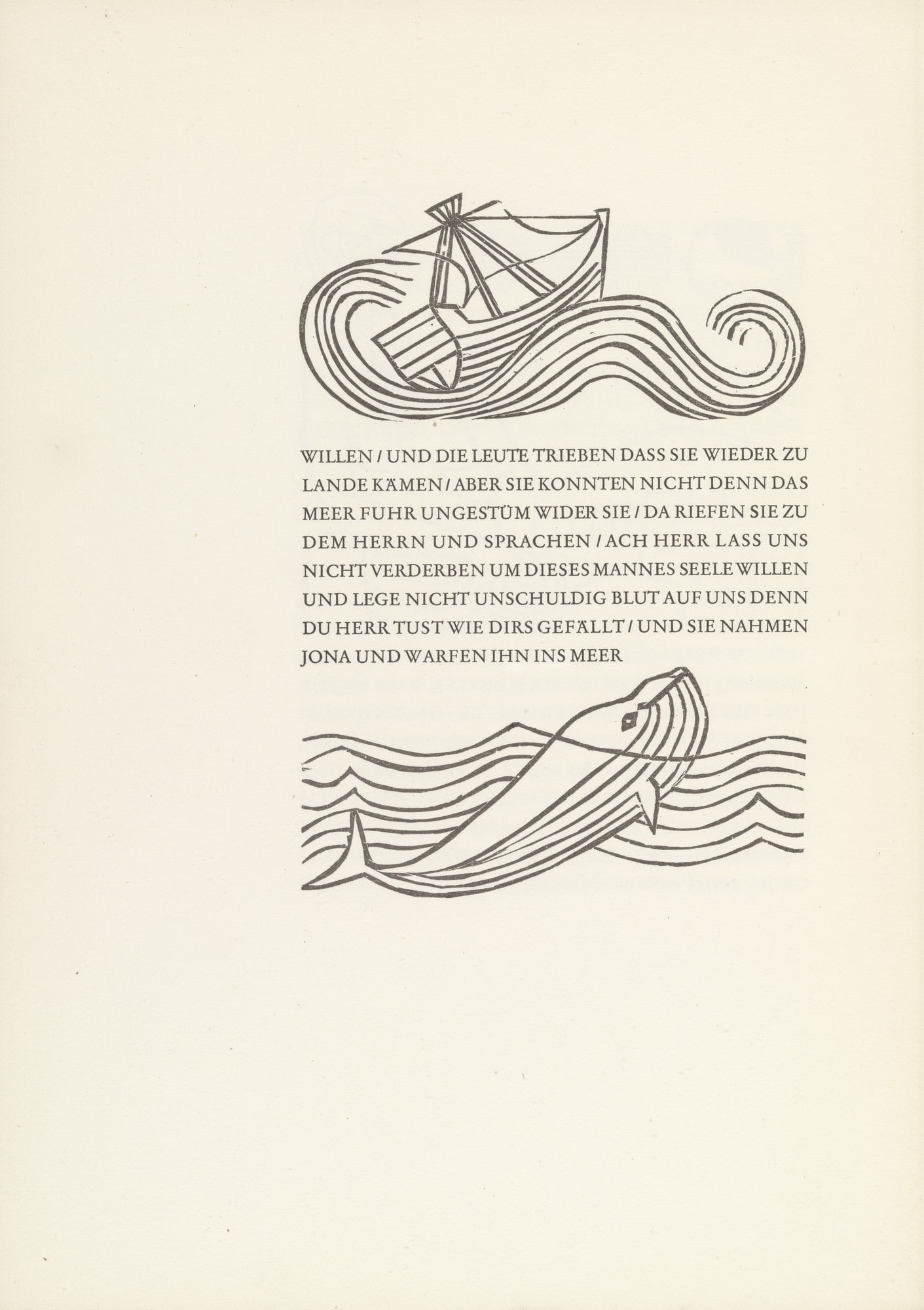 The Big Fish (Der große Fisch) from Jonah (Jona)
